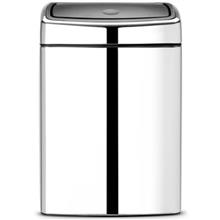 سطل زباله لمسی استیل براق 10 لیتری برابانتیا Brabantia Brilliant Steel Touch Bin 10 Litre